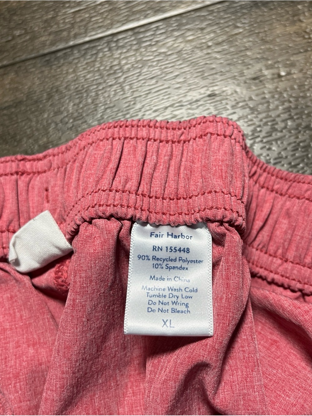 Fair Harbor The One Short Men's XL Red Heather 8" Stretch Hybrid Athleisure EUC - Picture 6 of 7